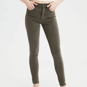 American Eagle Dark Green Jeggings